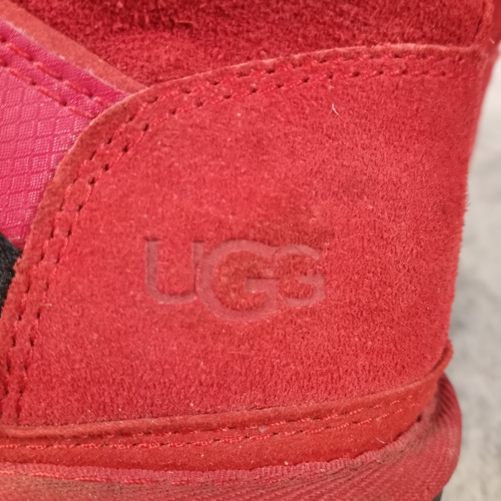 UGG Neumel Snapback Chukka Red Boots Sherpa Wool - Men’s Size 9 - Picture 10 of 16